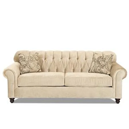 Traditional Sofa with Tufted Back